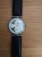 Manmua Half Skeleton Mechanical Regulator Watch Men's Spares Or Repair