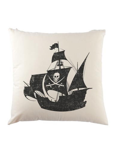 Pirate ship cushion pillow - ship,
