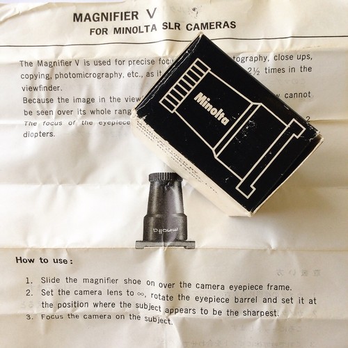 Mint minolta magnifier - 【mint】minolta, magnifier-v