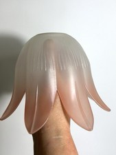 Vintage Glass Light Shade / Tulip Shaped Pendant Ceiling Shade