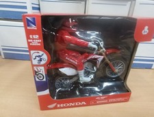 NewRay HONDA CRF 450 With Rider  1:12 Die-Cast Motocross MX Toy Model Bike 