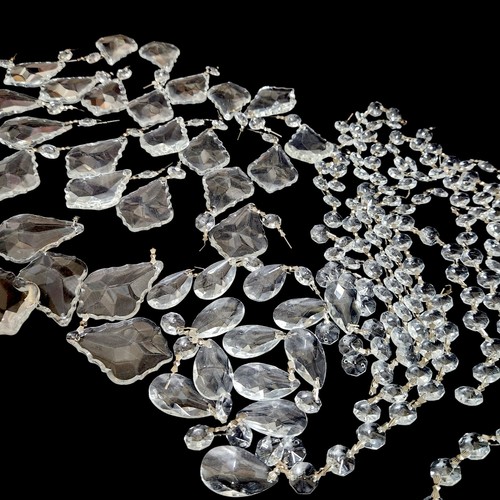 Glass chandelier prisms - glass,