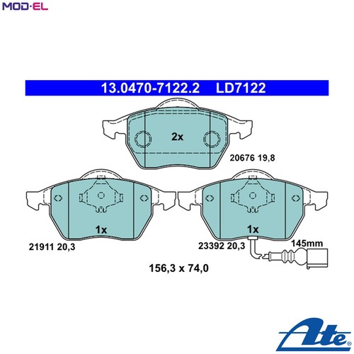 Brake pad set disc - pad,