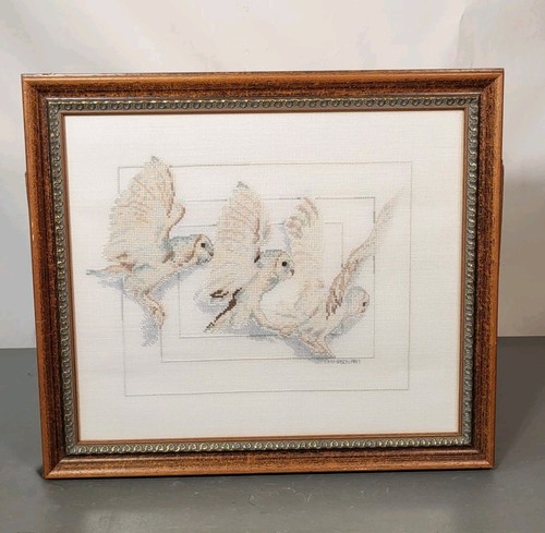 Vintage danish framed cross - vintage,