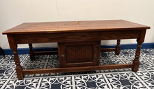 Large Vintage Solid Oak Old