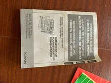 Kubota D905, D1105, V1305 & V1505 engine operators manual ...£20+VAT