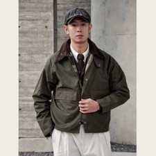 Retro Classic Wax Jacket Loose