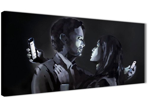 Banksy mobile lovers graffiti - banksy,