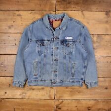 Vintage Levi's Denim Jacket L 90s Trucker Blanket Lined Blue