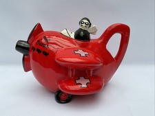 Carlton Ware Teapot Red Baron in a Bi-plane 1980s
