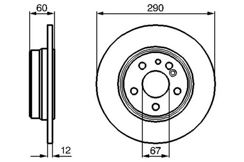 Brake disc solid 986 - disc,