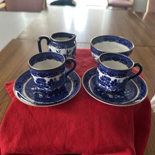 6 Pieces Of Vintage Willow Pattern China, The Saucer’s By Charles Ford