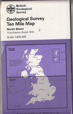BGS Geological Survey Ten Mile Map North Sheet (Solid)
