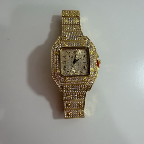 Bling mens gold rhinestone - mens,