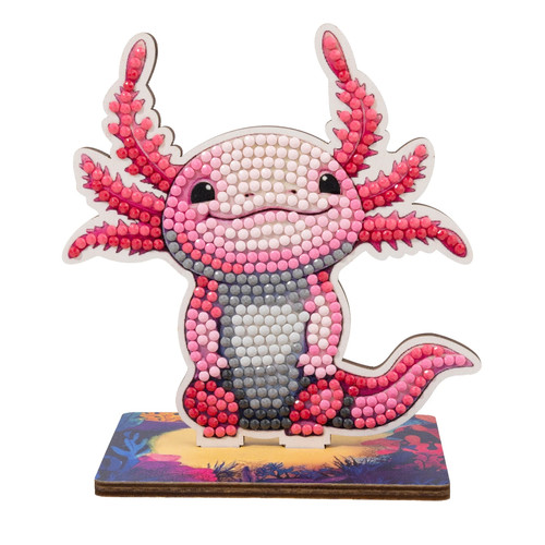 Axoltl wildlife crystal art - crystal,