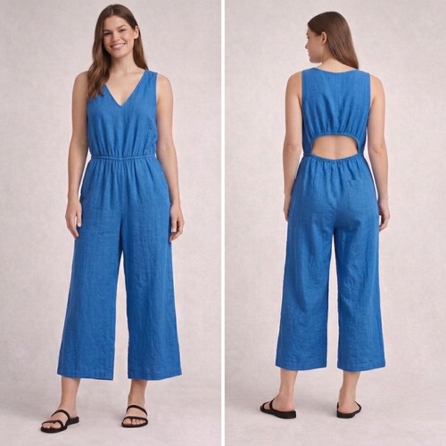 Organic linen cotton - linen, jumpsuit