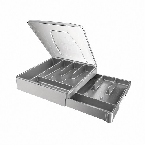 Plastic cutlery storage box - plastic,