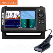 Lowrance Eagle 7 Fishfinder/ Chartplotter with 50/200 HDI Transducer│W/w Basemap