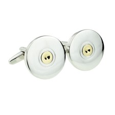 Plain Shotgun Cap Cartridge Cufflinks Presented in a Cufflink Box X2AJA1041