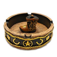 Cowboy Ashtray Western Boot