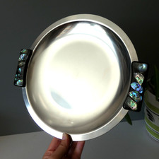 Vintage Serving Tray Abalone