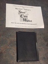 Original Vintage Closeup Magic Trick  Show Case Wallet By Micheal Ammar