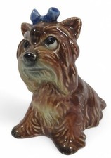 Vintage W Goebel Yorkshire Terrier Dog Ornament Figure 1958 CH598 Germany Brown