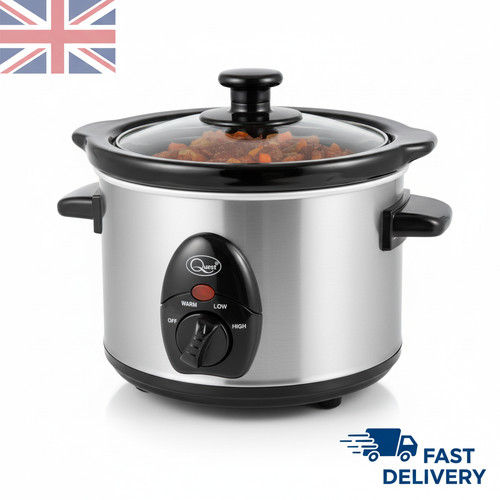 Stainless steel slow cooker - steel,