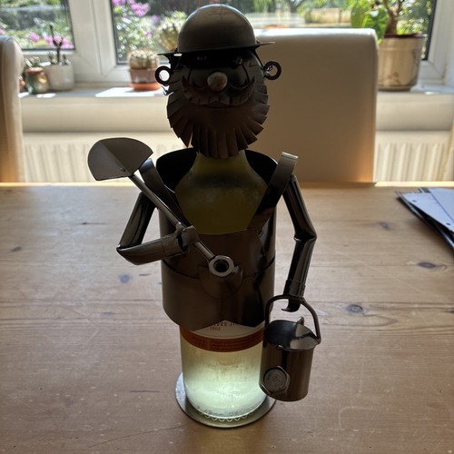 Metal novelty wine bottle - metal,