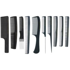 Head jog black carbon comb - black,