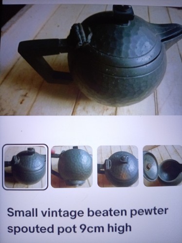 Darling tiny pewter tea pot - darling,