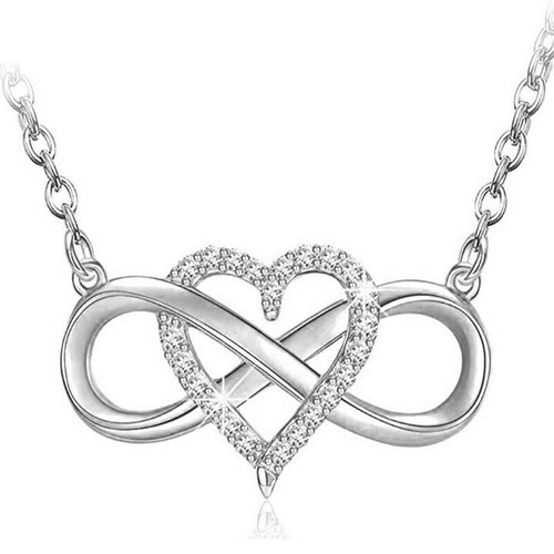 Infinity heart necklace - heart, –