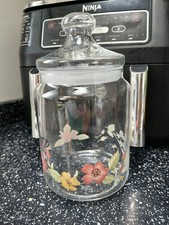 STAFFORDSHIRE BILTONS/WOOLWORTHS COUNTRY LANE LARGE GLASS STORAGE JAR