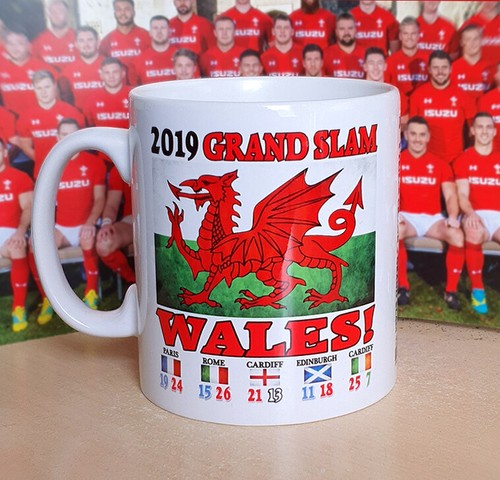 Grand slam 2019 wales mug - grand,