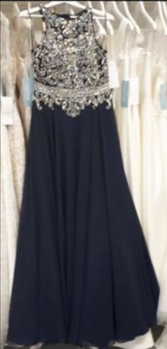 Beautiful prom dress navy - prom,