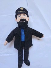 Captain Haddock Tin Tin Plush Soft Toy Vintage Collectable