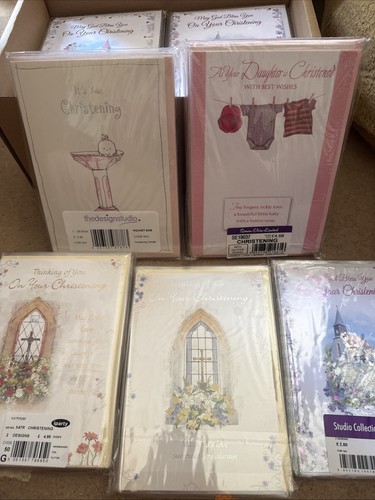 186 christening cards new - x,