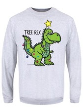 Tree Rex Mens Grey Christmas