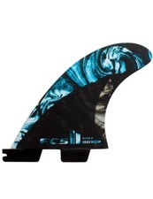 FCS II- Matt Biolos PC Carbon Tri-Quad Fins - Medium-Blue - FMBM-CC04-MD-FS-R