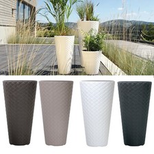 Round rattan weave tall - round,