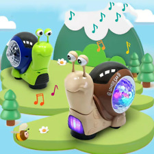 Disco Snail Toy Cute Crawling Snail Light Up Toy Musical Walking Crawling Toy