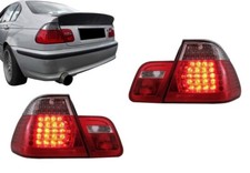 BMW E46 4DR SALOON FACELIFT 01 -05 L.E.D. LED RED CLEAR TAIL REAR LAMPS LIGHTS