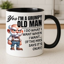 Funny Grumpy Old Man Mug Gift