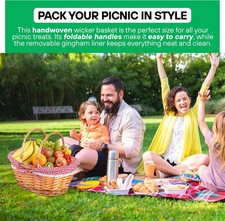 Small wicker shopping basket - small,