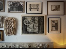 Grand Tour Architectural Study of a Corinthian Capital Graphite Paper