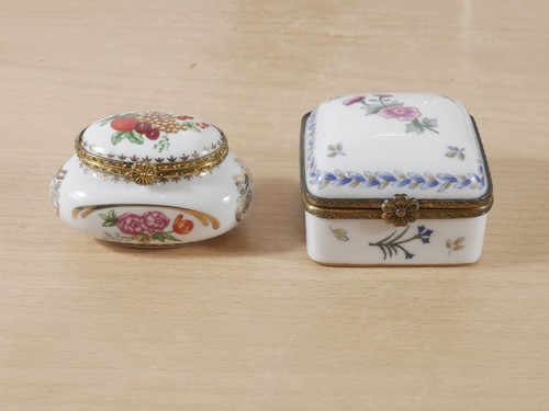 Porcelain trinket boxes - porcelain,