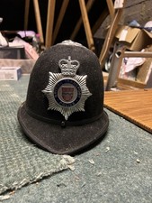 Vintage Obsolete Police BTP Helmet