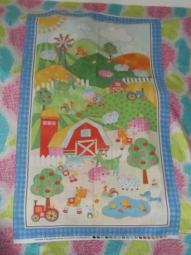 Farm yard nursery quilt - nursery, panel