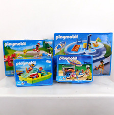 Playmobil Summer Fun Bundle Swimming Pool Playground Boat Ice Cream Incomplete