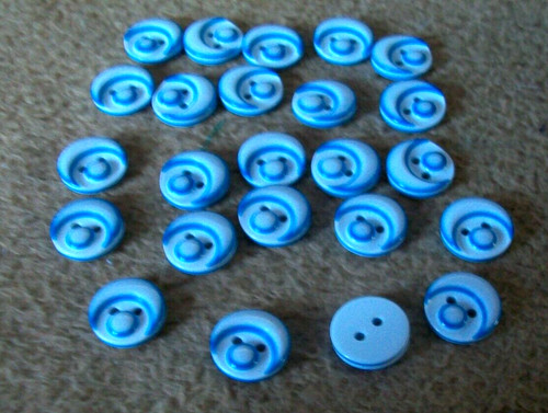 White blue funny face - 24,